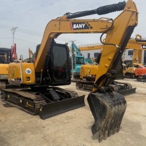 Excavadora de cadenas Sany SY75C PRO usada, excavadora pequeña de 7.5 toneladas, gran potencia, ideal para paisajismo, precio bajo en venta. - Product Image 2