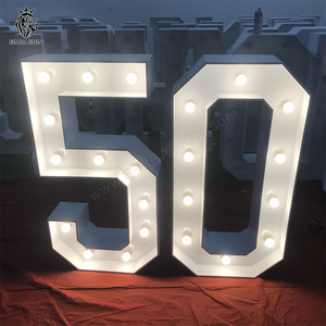 Numero Luminoso Gigante Personalizzato Simba Sign da 2ft 3ft 4ft 5ft 6ft per Decorazioni di Compleanno 30°, 40°, 50° - Product Image 2