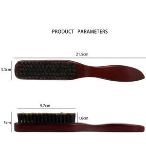 LOGO personalizzato lungo manico in legno spazzola per <span class=keywords><strong>barba</strong></span> da uomo strumento per <span class=keywords><strong>la</strong></span> cura della <span class=keywords><strong>barba</strong></span> e <span class=keywords><strong>la</strong></span> modellatura spazzola per <span class=keywords><strong>la</strong></span> rimozione dei capelli spazzola per lo Styling dei baffi - Product Image 5