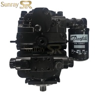 Bomba de Pistones Axiales Hidráulica 90R055 de 55cc, Desplazamiento Variable, Circuito Cerrado, 450 Bar, Alta Presión, 80 HP, para Excavadora Agrícola