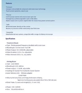 Fotocoagulador láser <span class=keywords><strong>de</strong></span> Oftalmología profesional, fotocoagulador láser verde para ojo <span class=keywords><strong>de</strong></span> <span class=keywords><strong>hemorragia</strong></span> <span class=keywords><strong>de</strong></span> fondo <span class=keywords><strong>de</strong></span> ojo, fotocoagulador - Product Image 4