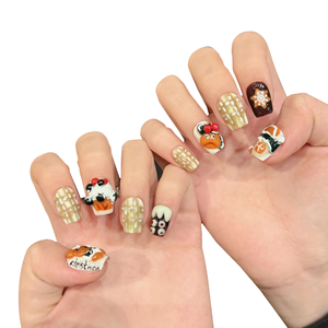 <span class=keywords><strong>Uñas</strong></span> Postizas Tridimensionales con Diseño <span class=keywords><strong>de</strong></span> Oso, Estilo Lindo, Multi-Patrón, Divertidas para Niños, Removibles, Fototerapia Manual, Aplicación con Pinza - Product Image 1