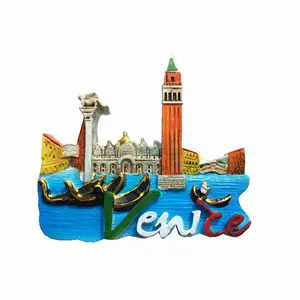 Venice Water City water boat classic architectural model refrigerator sticker custom wholesale resin gift fridge magnet