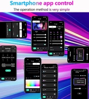 Kit d'éclairage d'ambiance pour téléviseur avec boîte de synchronisation LED, éclairage d'arrière-plan pour téléviseur intelligent, musique, WiFi, Dream Color RGB, bande lumineuse LED pour téléviseur