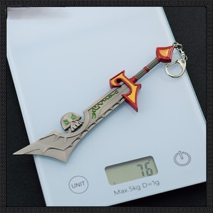 Modèle d'arme de l'Émissaire de la Cendre du jeu Warcraft, artisanat en métal, jouet pour enfants, décoration, couteaux de cuisine, aiguiseur de couteaux - Product Image 6