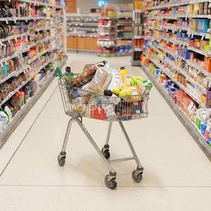 Troli Keranjang Belanja Supermarket Gaya Modern Praktis Dapat Dilipat dengan Roda - Product Image 5