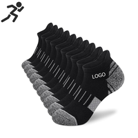 Chaussettes en coton de compression rembourrées Athletic Running pour adultes Sports Crew Chaussettes en coton