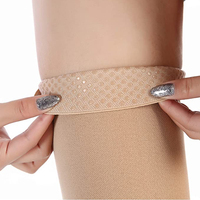 Bas de contention en nylon à maintien ferme 20-30 mmHg, grande taille, à bout fermé, pour le traitement des varices
