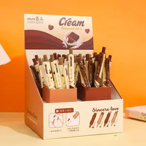 Pensil otomatis hitam Cerdas spons sarung cokelat alat tulis siswa Gratis mengasah mudah untuk memecahkan pensil bergerak
