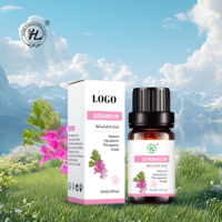 Huile Essentielle de Géranium Rose de Madagascar - 100% Pure, Extrait Naturel de Plante, Qualité Thérapeutique |   Marque privée 10mL