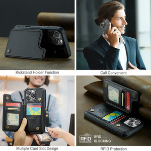 CaseMe <span class=keywords><strong>para</strong></span> iPhone 16 Pro Max 14 13 12 11 7 8 Plus funda accesorios cuero desmontable bolsa fundas traseras <span class=keywords><strong>para</strong></span> teléfonos 15 pro Max - Product Image 2