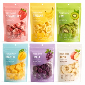 Sachet Doypack Transparent Personnalisé de Qualité Alimentaire Anti-humidité pour Bonbons, Snacks et Fruits Lyophilisés - Product Image 1