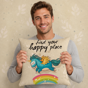 Fodera per cuscino in poliestere con stampa digitale, motivo <span class=keywords><strong>unicorno</strong></span>, bella e confortevole, per decorazione domestica - Product Image 4