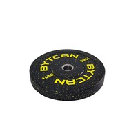 Ensemble de plaques de musculation en caoutchouc noir et acier pour centre d'entraînement sportif, différents poids disponibles de 5 kg à 25 kg