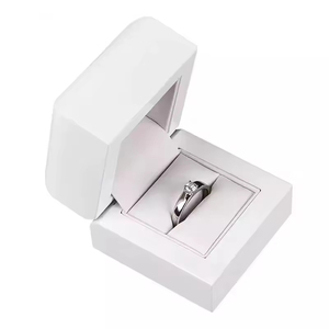 Manufacture Display Case Shine Wood Ring Earing Holder Packaging Case <b>Gift</b> Marriage Ring Box Jewelry <b>Boxes</b> Wholesale - Product Image 4