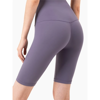 Legging Yoga wanita, legging wanita terasa telanjang untuk musim panas pinggang tinggi, angkat pantat, celana pendek aktif ketat untuk Yoga & Fitness