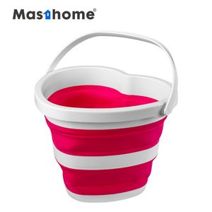 Secchielli Mini a Forma di Cuore di Alta Qualità, Rosa, per Campeggio e Lavaggio Auto, Pieghevoli e Richiudibili, per Spiaggia - Product Image 1