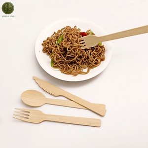 Mini ensemble <span class=keywords><strong>de</strong></span> <span class=keywords><strong>couverts</strong></span> en bambou compact, cuillère, fourchette, couteau, jetables, format voyage, compostables, écologiques, portables, pour boîte à lunch, kit repas - Product Image 1
