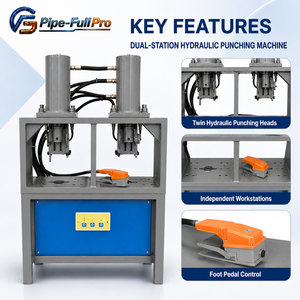เครื่องเจาะท่อไฮดรอลิกอเนกประสงค์พร้อมแม่พิมพ์เปลี่ยนได้ - Product Image 2
