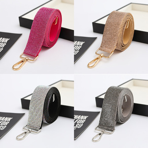 REWIN Sac à main de luxe <span class=keywords><strong>en</strong></span> diamant étincelant, ceinture d'épaule de remplacement, bandoulière réglable personnalisée, sangle de sac <span class=keywords><strong>en</strong></span> strass pour femmes, sacs à main - Product Image 4