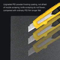 Accessoires d'imprimante 3D 3DSWAY, plaque en acier à ressort texturée PEI, plaque de construction avec revêtement en poudre, base magnétique, plateforme chauffante, Ender 3
