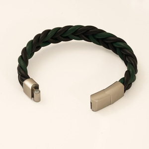 Woven Leather Bracelet Men's Braided Rope Magnetic Clasp Fashion Jewelry Gift For Men - Product Image 4