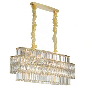 <span class=keywords><strong>Lampadario</strong></span> rettangolare <span class=keywords><strong>in</strong></span> <span class=keywords><strong>ferro</strong></span> <span class=keywords><strong>battuto</strong></span> 80cm <span class=keywords><strong>lampadario</strong></span> di cristallo di illuminazione per ristorante ovale bronzo moderno ciondolo di illuminazione - Product Image 1