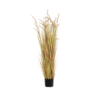 Plante artificielle en pot de roseau vert en plastique pour décoration de jardin et intérieur, plantes artificielles