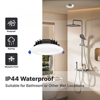 Spot encastré LED ultra-plat Australie, homologué CE SAA IP44, 4 pouces (120 mm) de découpe, 8W 10W 12W, dimmable, 3 températures de couleur