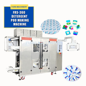 Machine de fabrication de dosettes de lessive chimique à haute vitesse, automatique, pneumatique, à écran tactile, avec <span class=keywords><strong>film</strong></span> PVA soluble dans l'eau pour le remplissage et le scellage - Product Image 2