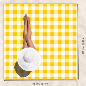 Tapis de plage personnalisés imperméables de grande taille pour <span class=keywords><strong>le</strong></span> <span class=keywords><strong>camping</strong></span>, en polyester bohème, pour la plage, la mer, l'été, <span class=keywords><strong>avec</strong></span> sac - Product Image 4