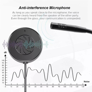 2020 Phổ Biến Nhất Ngân Hàng Cửa Sổ Intercom Hệ Thống Nói Chuyện Thông Qua Glass Intercom Cho Truy Cập Dịch Vụ E350 - Product Image 4