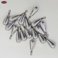 TAKEDO FD04 Lot de 10 plombs de pêche en gros avec trou central, petits accessoires pour la pêche en mer
