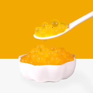 Perles de boba éclatantes saveur fruit de la passion 1,25 kg pour bubble tea, vente en gros OEM - Product Image 3
