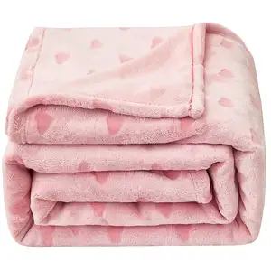 Factory Direct Wholesale Price Super Soft Throw Blankets Thick Bed Blanket Plush Flannel Fleece Blankets Receiving For Bedroom