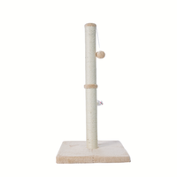 Arbre à chat minimaliste en MDF du sol au plafond, griffoir en sisal, tour d'escalade pour chat et villa pour chat d'intérieur