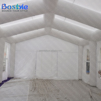 Tente de mariage gonflable blanche commerciale, triple couche, taille personnalisable, imperméable, pour événements extérieurs, chapiteau de fête, camping facile