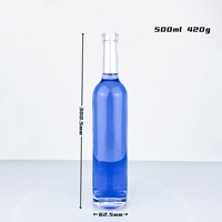 Fournisseur chinois Traitement Personnalisé 1000 Ml 750 Ml 500 Ml Vodka Whisky Liqueur Brandy Rhum Tequlia