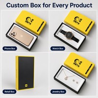 Emballage en carton de luxe écologique avec logo personnalisé pour téléphone Boîte d'emballage de présentation en papier noir pour téléphone