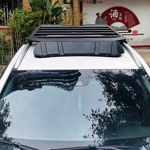 Cesta Portaequipajes de Techo de Aleación de Aluminio <span class=keywords><strong>con</strong></span> Escalera Lateral y Caja Lateral para Ford Equator 2021-2023 - Product Image 4