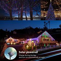 Factory Outlet Outdoor Wasserdichte LED Solar Kupferdraht Weihnachts baum Lichter String IP65 Holiday Lighting Weihnachten Outdoor
