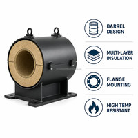 Support de tuyau isolé de type canon robuste en acier au carbone pour système de conduites de vapeur et d'huile chaude en usine