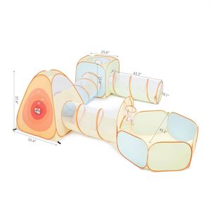 Tente Pop-Up 6-en-1 Personnalisable avec Tunnel et Piscine à Balles pour Enfants, Garçons, Filles, Bébés et Tout-Petits, Jeu Intérieur/Extérieur - Product Image 3
