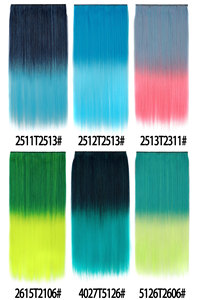 Extensiones de Cabello Lacio de 60 cm con Clip, 5 Clips, Cabello Sintético para Mujer, Disfraz de Halloween, Postizo Largo - Product Image 5