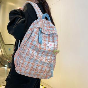 Mochilas escolares Vintage para adolescentes únicas, mochila de PANA con diseño de nicho para estudiantes universitarios femeninos para niños de <span class=keywords><strong>8</strong></span> años - Product Image 2