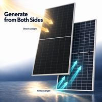 Panneaux solaires 650W LONGi Hi-MO X10 HPBC 2.0 Bifacial Double Verre LR7-72HVD-655M