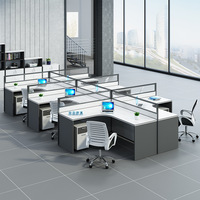 YGZ25 mobilier de bureau double face au design moderne de qualité, table pour personnel, poste de travail, bureau