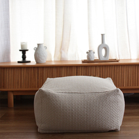Chaise pouf carrée en polyester souple personnalisée de gros Fauteuil pouf multifonctionnel Siège pouf en peluche EPS