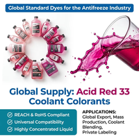 Colorant rose pour liquide de refroidissement antigel à longue durée de vie et à stabilité thermique de qualité industrielle