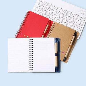 Custom Portable Spiral Sticky Notes Notebook Color Tab Repositionable <b>Memo</b> <b>Pad</b> for Business Promotions with Logo Printing - Product Image 3